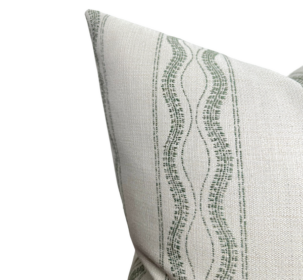 Peter Dunham Zanzibar Outdoor Pillow Cover in Moss, Indoor/Outdoor Pillows