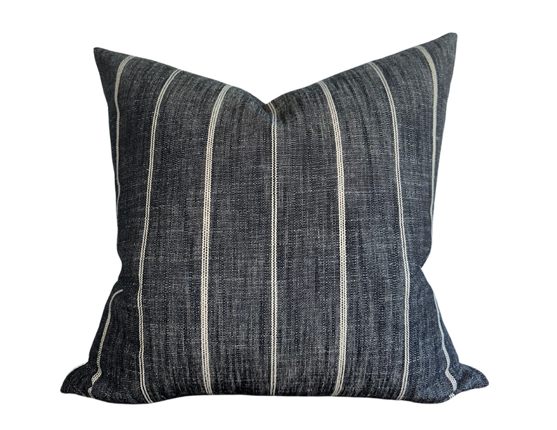 Marley Pillow Cover in Charcoal