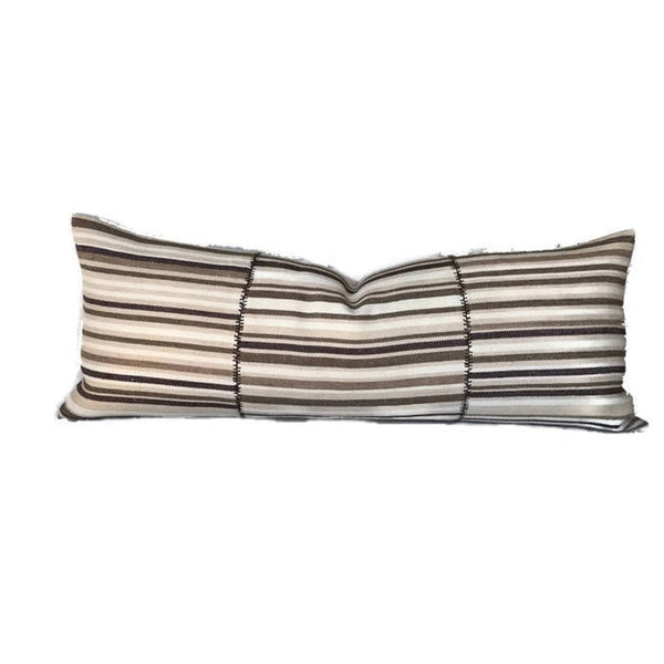 Mazhar Pillow Cover in Brown, Designer Pillows