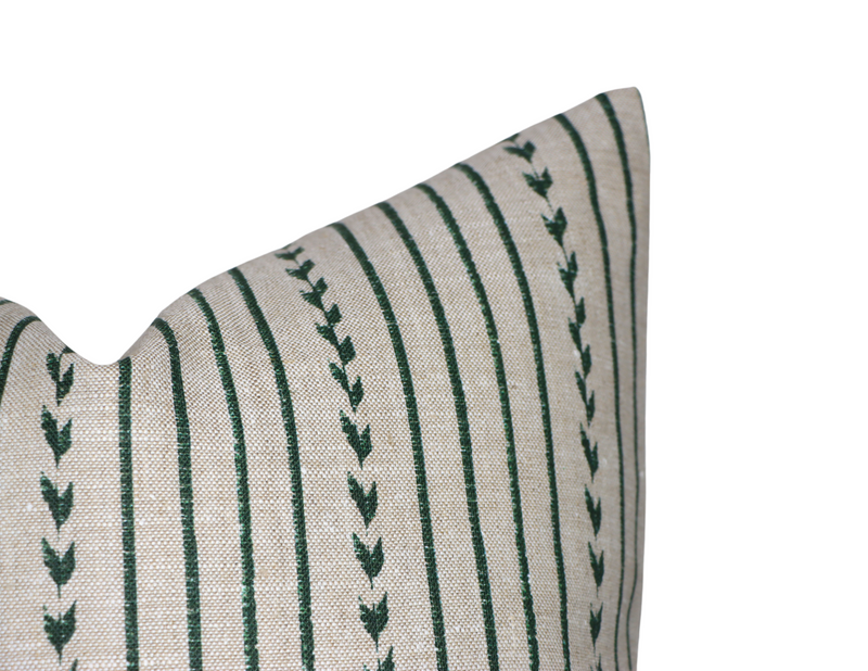 Clay McLaurin Yucatan Stripe Pillow Cover in Jade