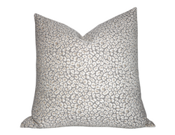 Spotted Velvet Pillow Cover in Ivory Natural