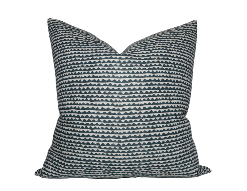 Mizu Pillow Cover in Pacific Blue, Walter G Pillows, Decorative Throw Pillows