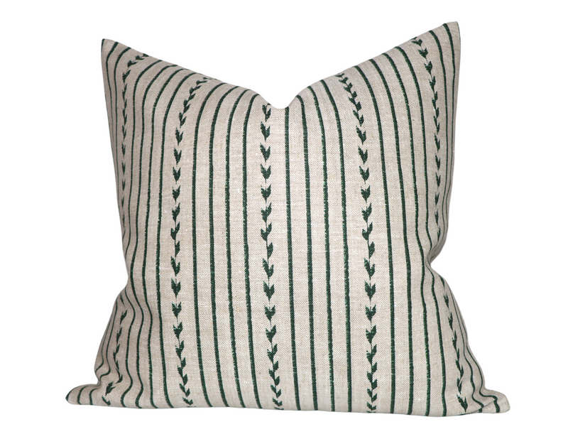 Clay McLaurin Yucatan Stripe Pillow Cover in Jade