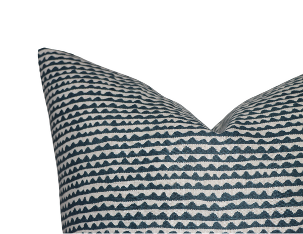 Mizu Pillow Cover in Pacific Blue, Walter G Pillows, Decorative Throw Pillows