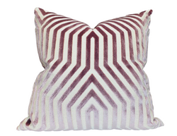 Schumacher Vanderbilt Velvet Pillow Cover in Lilac