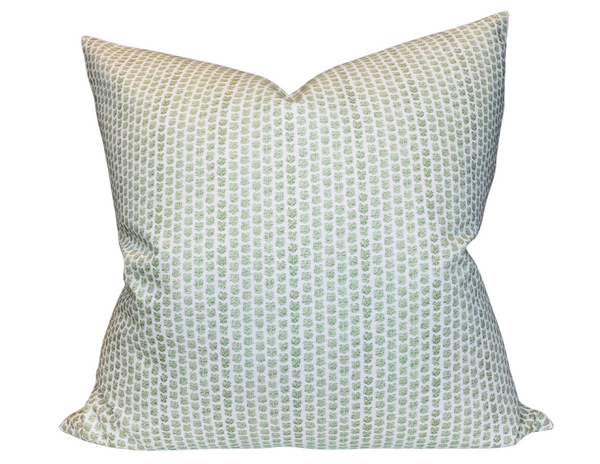 Kaya Pillow Cover in Leaf Green