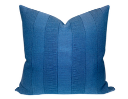 Ready to Ship, 20x20 Asilah Outdoor Pillow Cover in Blue