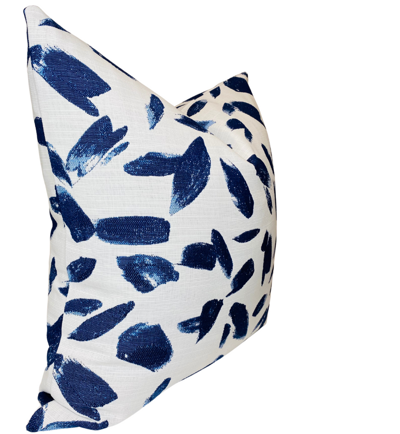 Breezy Pillow Cover in Lapis Blue, Indoor Outdoor