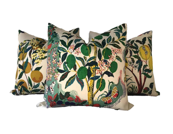 Schumacher Citrus Garden Pillow Cover