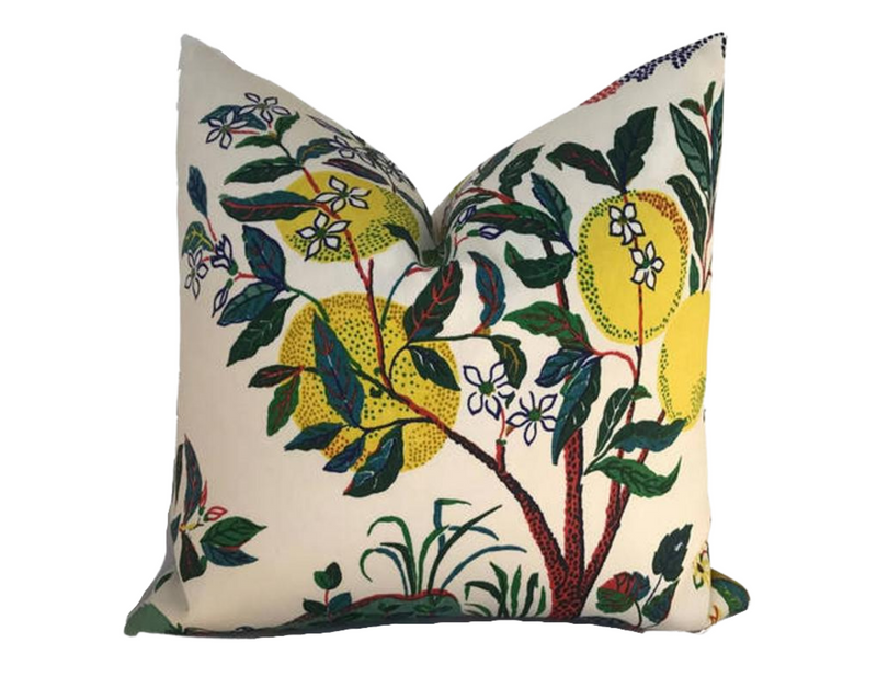 Schumacher Citrus Garden Pillow Cover