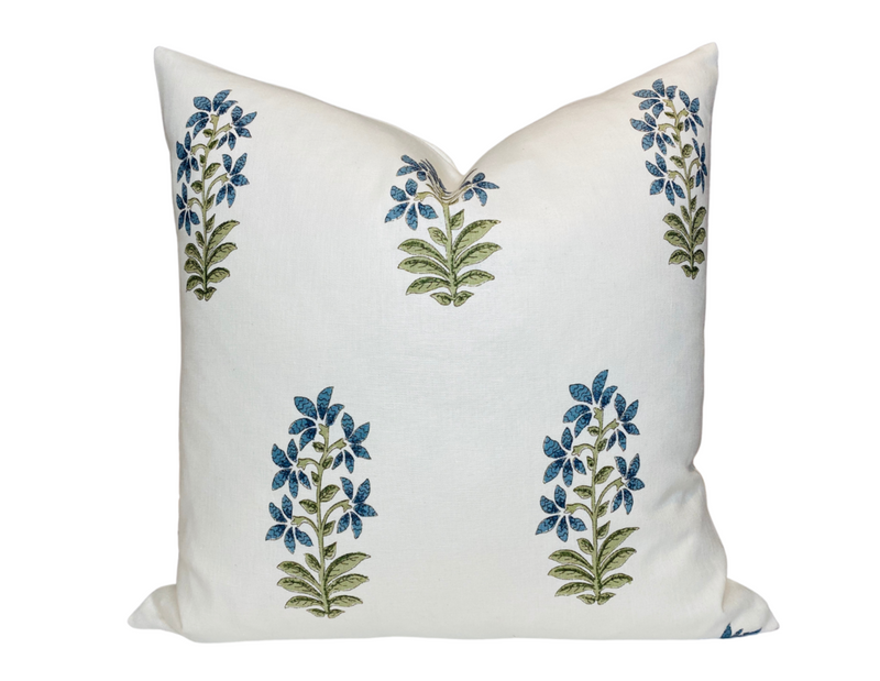 Ready to Ship, 20x20, 12x18, Peter Dunham Udaipur Pillow Cover in Indigo