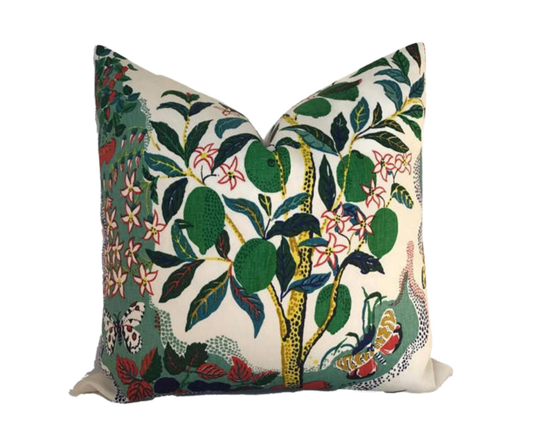 Schumacher Citrus Garden Pillow Cover