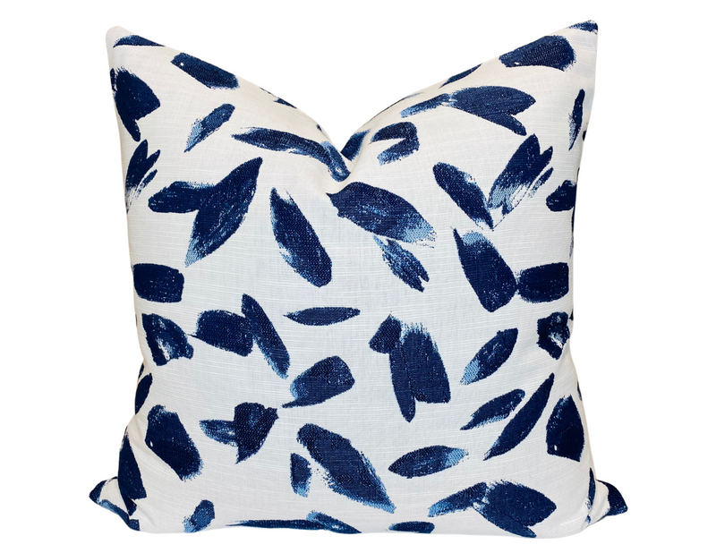 Breezy Pillow Cover in Lapis Blue, Indoor Outdoor