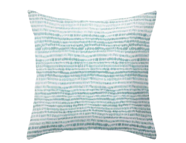 Dashes Pillow Cover in Pale Marine