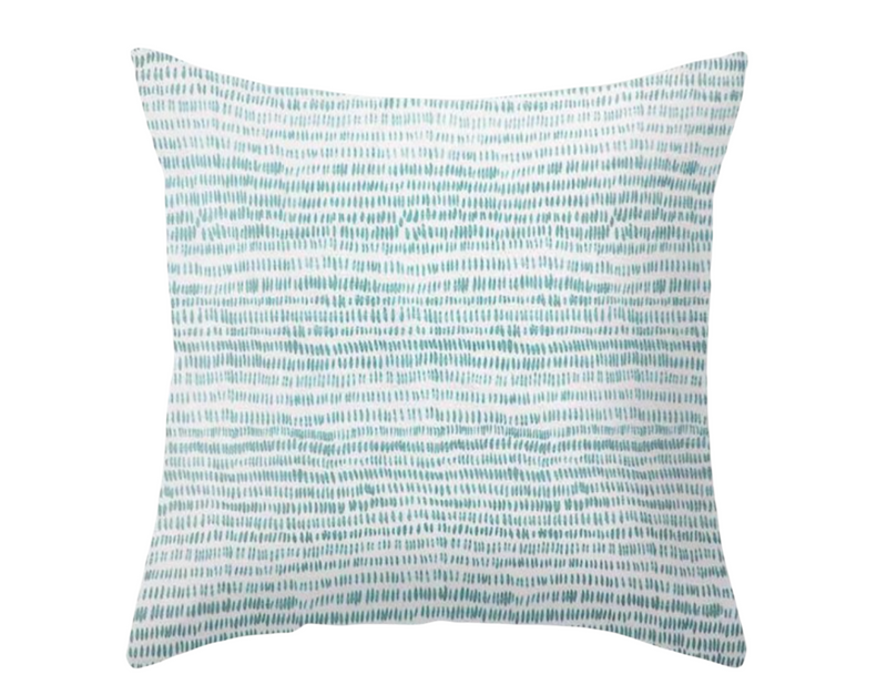 Dashes Pillow Cover in Pale Marine