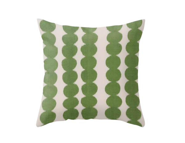 Schumacher Full Circle Pillow Cover in Green