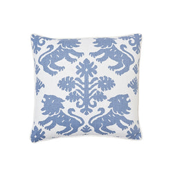 Schumacher Regalia Pillow Cover in Blue