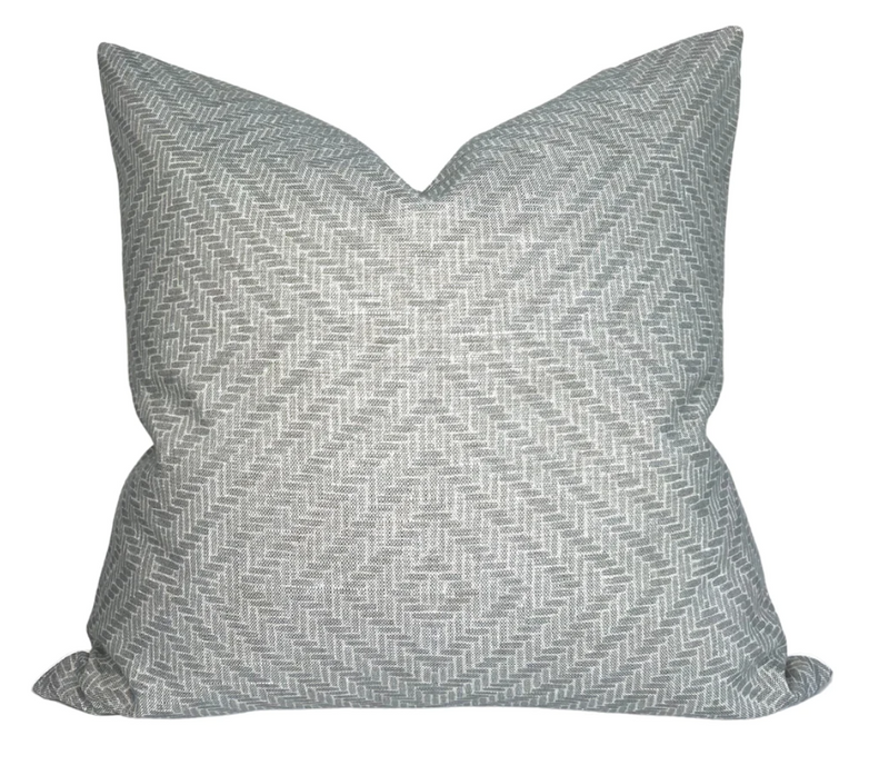 Ready to Ship, 22x22 Rattan Pillow Cover in Mineral