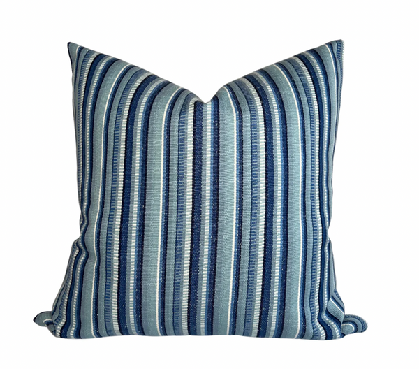 Ready to Ship, 20x20, Primavera Pillow Cover in Sea - Indoor Outdoor Pillow