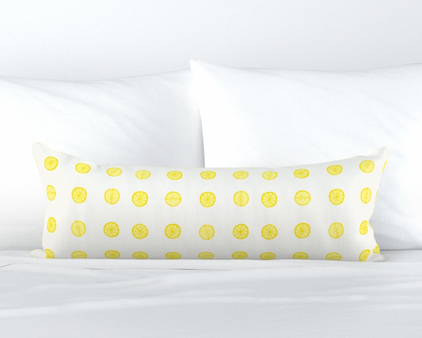 Schumacher Lemonade Pillow Cover in Yellow