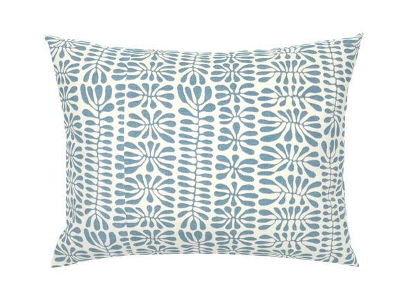 Wiggle Pillow Cover in Pale Blue, Penny Morrison Textiles