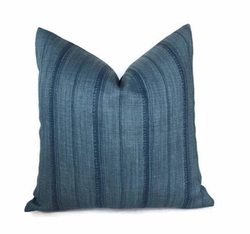 Ready to Ship, 18x18, Peter Dunham Malabar Pillow Cover in Indigo