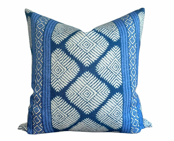 Ready to Ship, 24x24, Austin Pillow Cover in Navy Blue