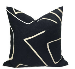 Kelly Wearstler Graffito Pillow Cover in Onyx Beige