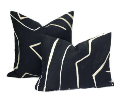 Kelly Wearstler Graffito Pillow Cover in Onyx Beige