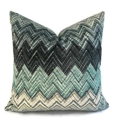 Romo Black Zenith Jasper Pillow Cover