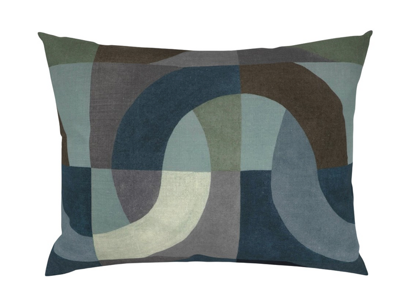 Kelly Wearstler Colonnade Pillow Cover in Indigo