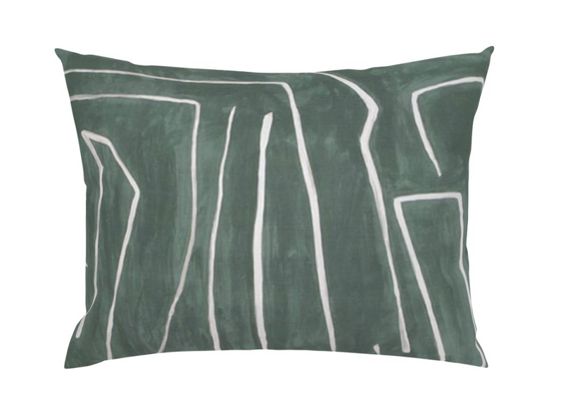 Kelly Wearstler Graffito Pillow Cover in Denim