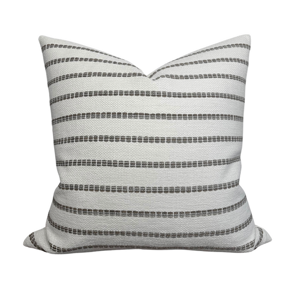 Oak Creek Stripe Pillow Cover in Brown