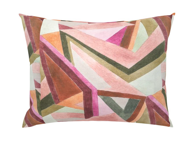 Roulade Pillow Cover in Rose