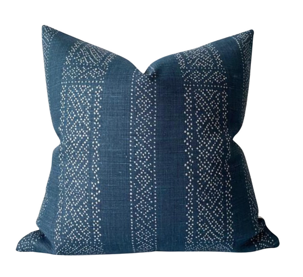 Clay McLaurin Miguel Pillow Cover in Indigo