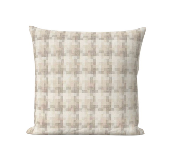 Schumacher Boro Woven Pillow Cover in Natural