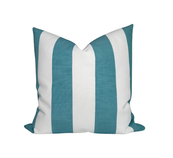 Go To Stripe Pillow Cover in Bahama Mama