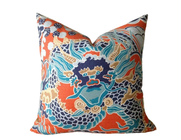 Thibaut Imperial Dragon Pillow Cover