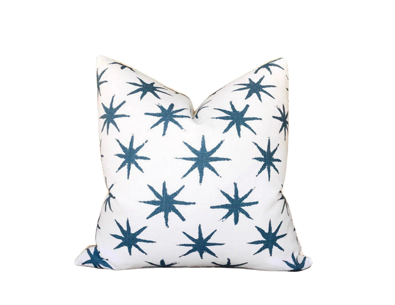 Peter Dunham Starstruck Pillow Cover in Indigo Blue