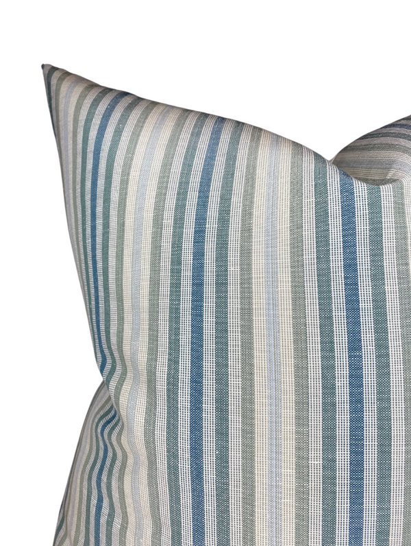 Ombre Stripe Pillow Cover in Dennis Green