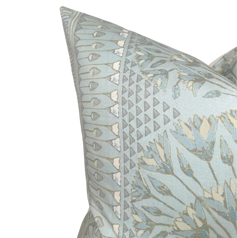 Cairo Pillow Cover in Spa Blue