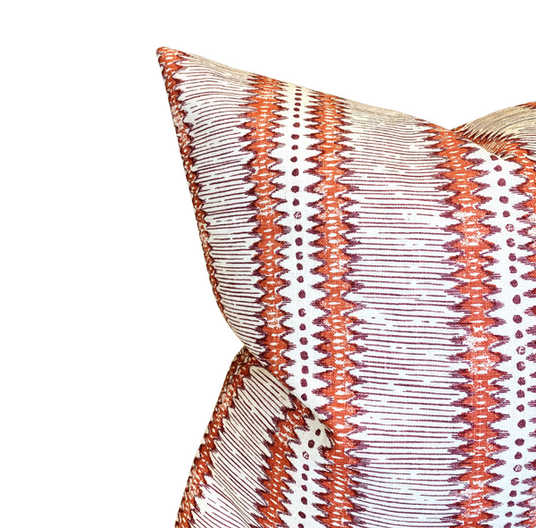 Tribal Stripe Pillow Cover in Porphery