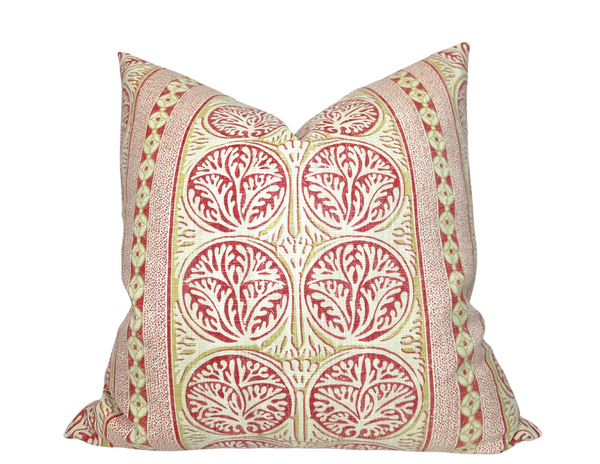 Fair Isle Pillow Cover in Red