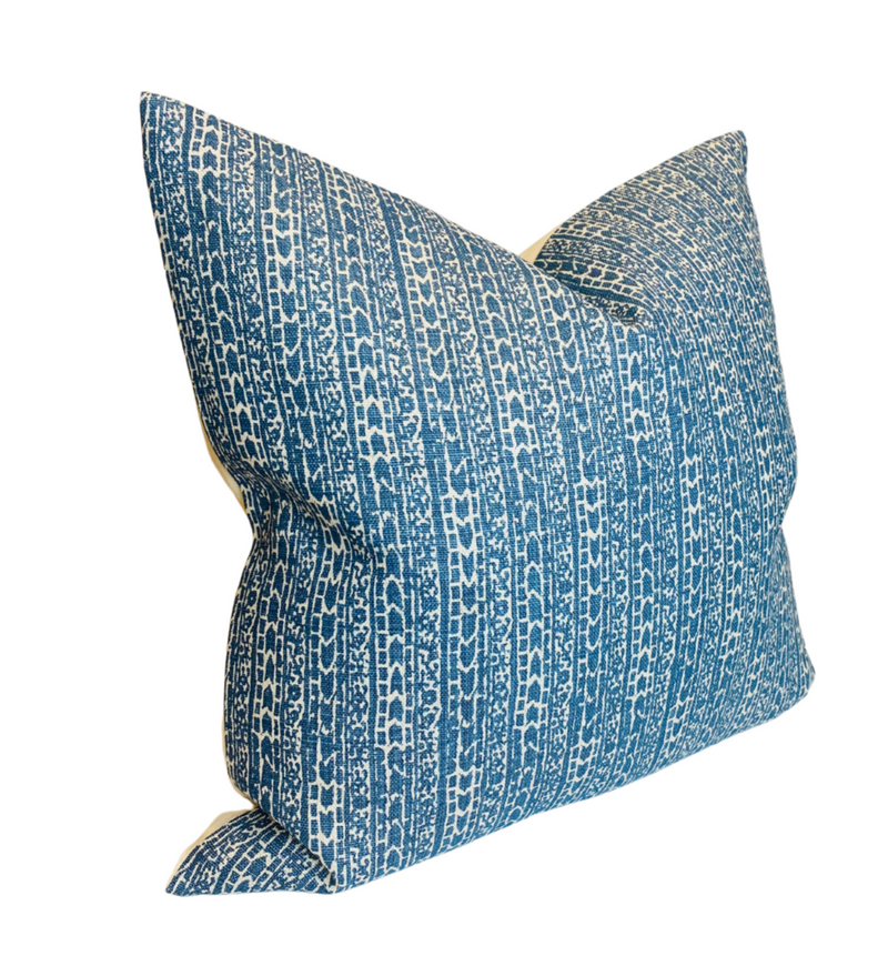 Peter Dunham Char Pillow Cover in Indigo