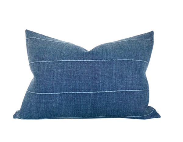 Faso Pillow Cover in Baleen Blue