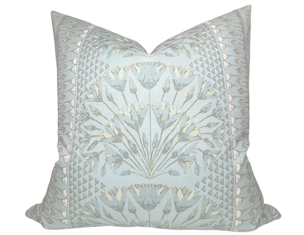 Cairo Pillow Cover in Spa Blue