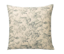 Lita Floral Print Pillow Cover in Blue