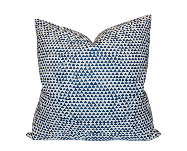 Huts Pillow Cover in Atlantic Blue, Walter G Pillows, Decorative Throw Pillows