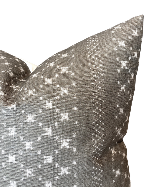 Clay McLaurin Nagoya Pillow Cover in Earth Grey