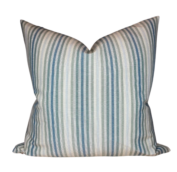 Ombre Stripe Pillow Cover in Dennis Green